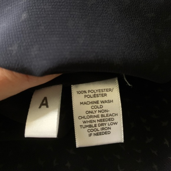 Loft Navy and White Patterned Sleeveless Cami - Picture 5 of 5